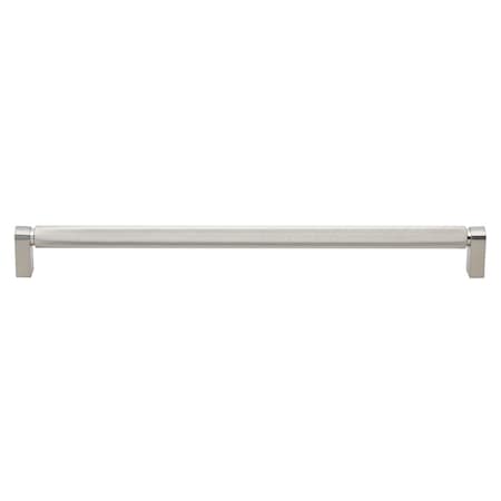 Gliderite Hardware 12-5/8 in. Center to Center Knurled Bar Pull Satin Nickel, 10PK 4788-320-SN-10
